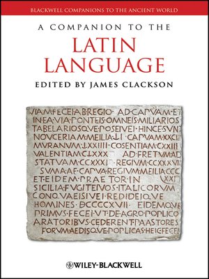 cover image of A Companion to the Latin Language